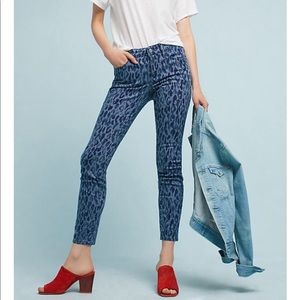 NWT Pilcro Leopard Mid-Rise Skinny Jeans